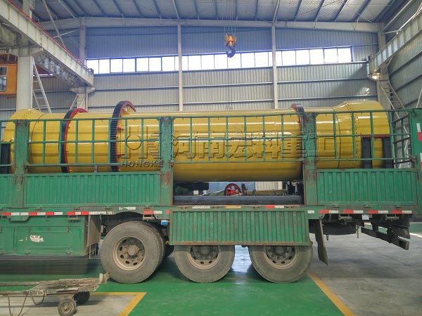 黑龍江綏化的客戶，您采購的雞糞烘干機(jī)已發(fā)出，請查收